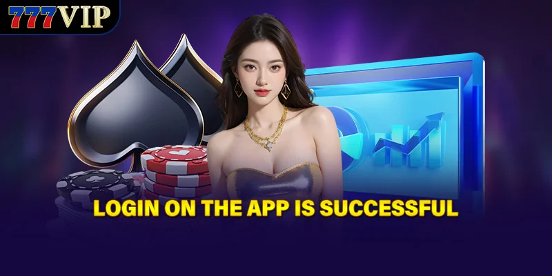 Login on the app is successful